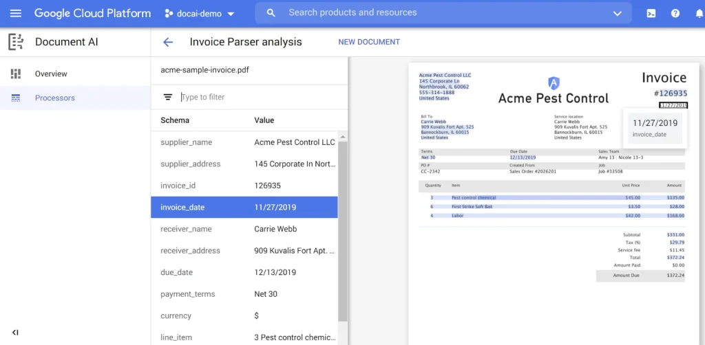 Google Document AI