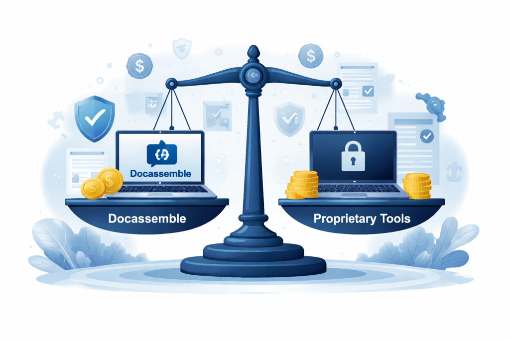 Docassemble vs Proprietary Legal Automation Tools: Cost, Control, and Compliance