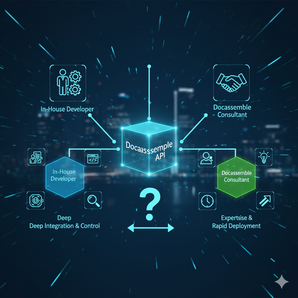 When to Hire a Docassemble Consultant vs In-House Developer: A Practical Guide for Legal Teams