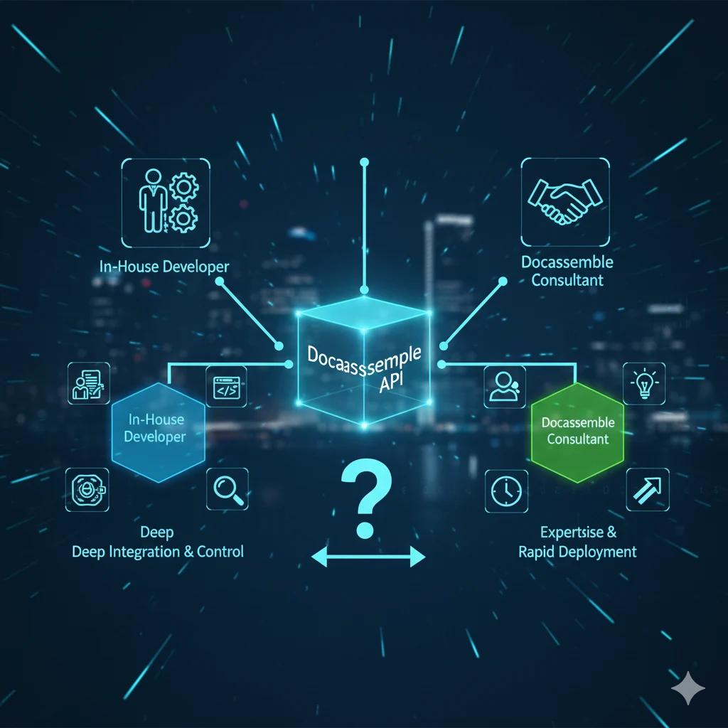 When to Hire a Docassemble Consultant vs In-House Developer: A Practical Guide for Legal Teams